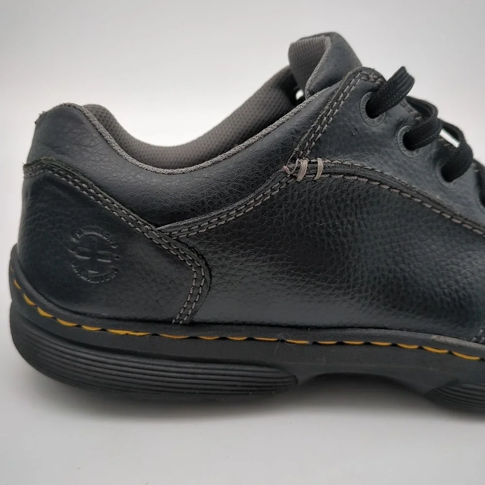Dr Martens Rockland Shoes Mens 12 Black Pebble Leather Oxford Chunky Goth Grunge